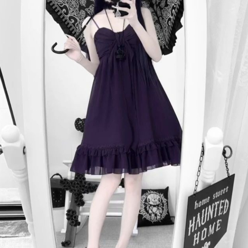 빈티지 우아한 홀터 미디 드레스 시스루 쉬폰 티어드 레 - French Vintage Floral Midi Dress 리뷰 및 가격